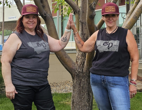 Dames Sleeveless Shirt- Design #3-MT Est.