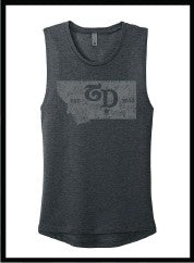 Dames Sleeveless Shirt (Ladies)- Design #3 MT Est.